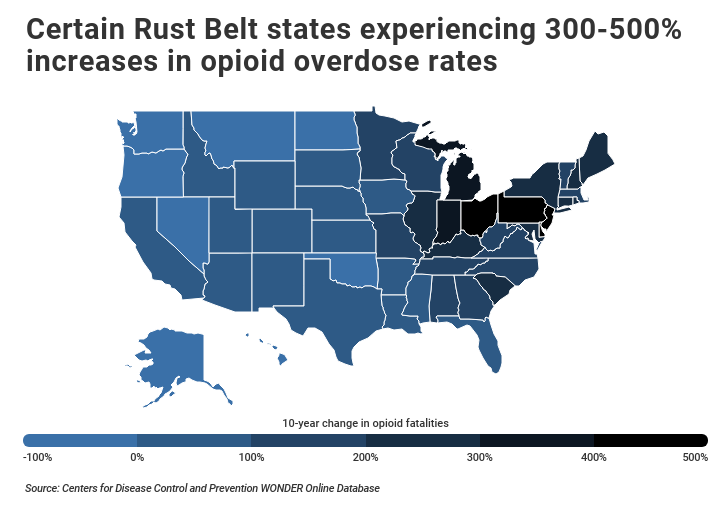 States Hit Hardest by the Opioid Epidemic (2024)
